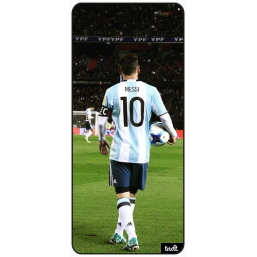 Messi de Espaldas con Balón Argentina