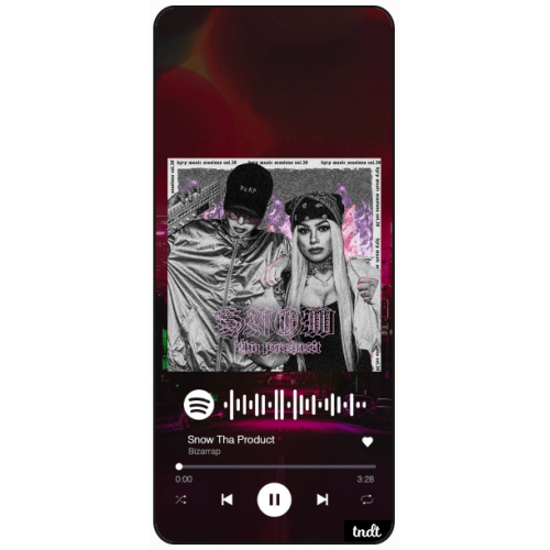 Musica Bzrap Snow Tha Product Spotify QR