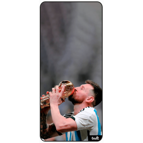 AFA Messi Besando La Copa Del Mundo